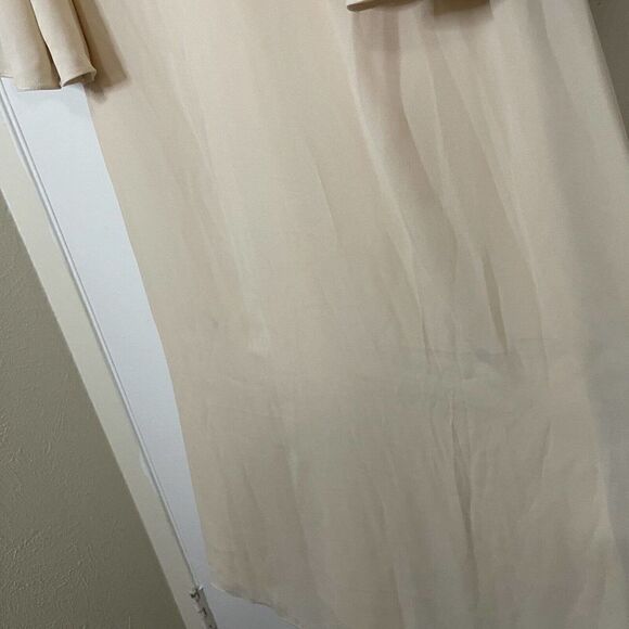 NEW! Fame X Partners Peach bell sleeve maxi dress size US 8 -Flawed- - Picture 3 of 13